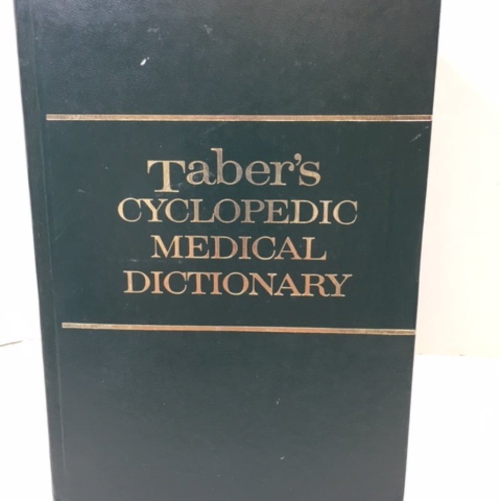 Taber’s Cyclopedic Medical Dictionary 14th Edition 1981 Thumb Index Hardcover